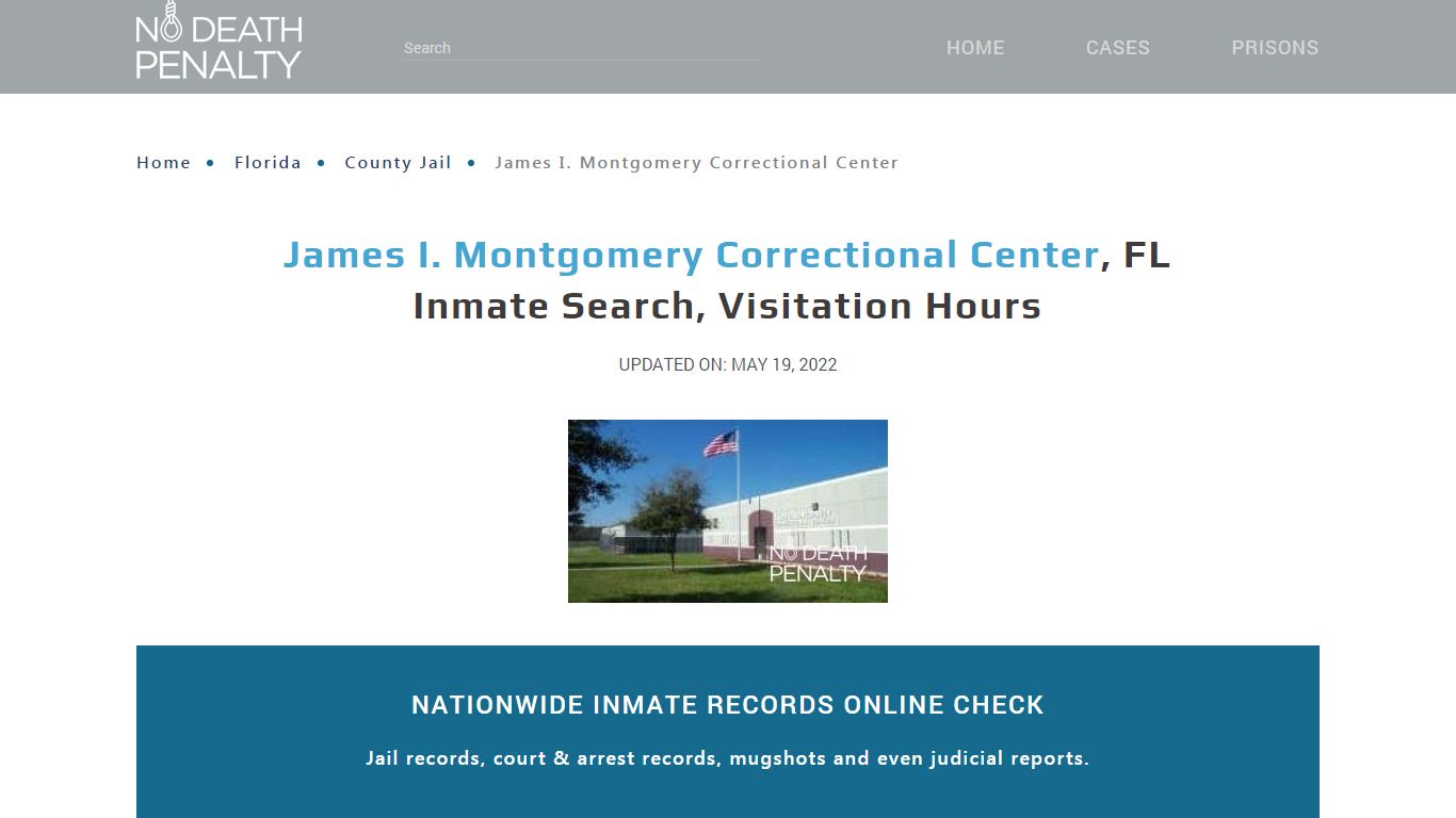 James I. Montgomery Correctional Center, FL Inmate Search ...