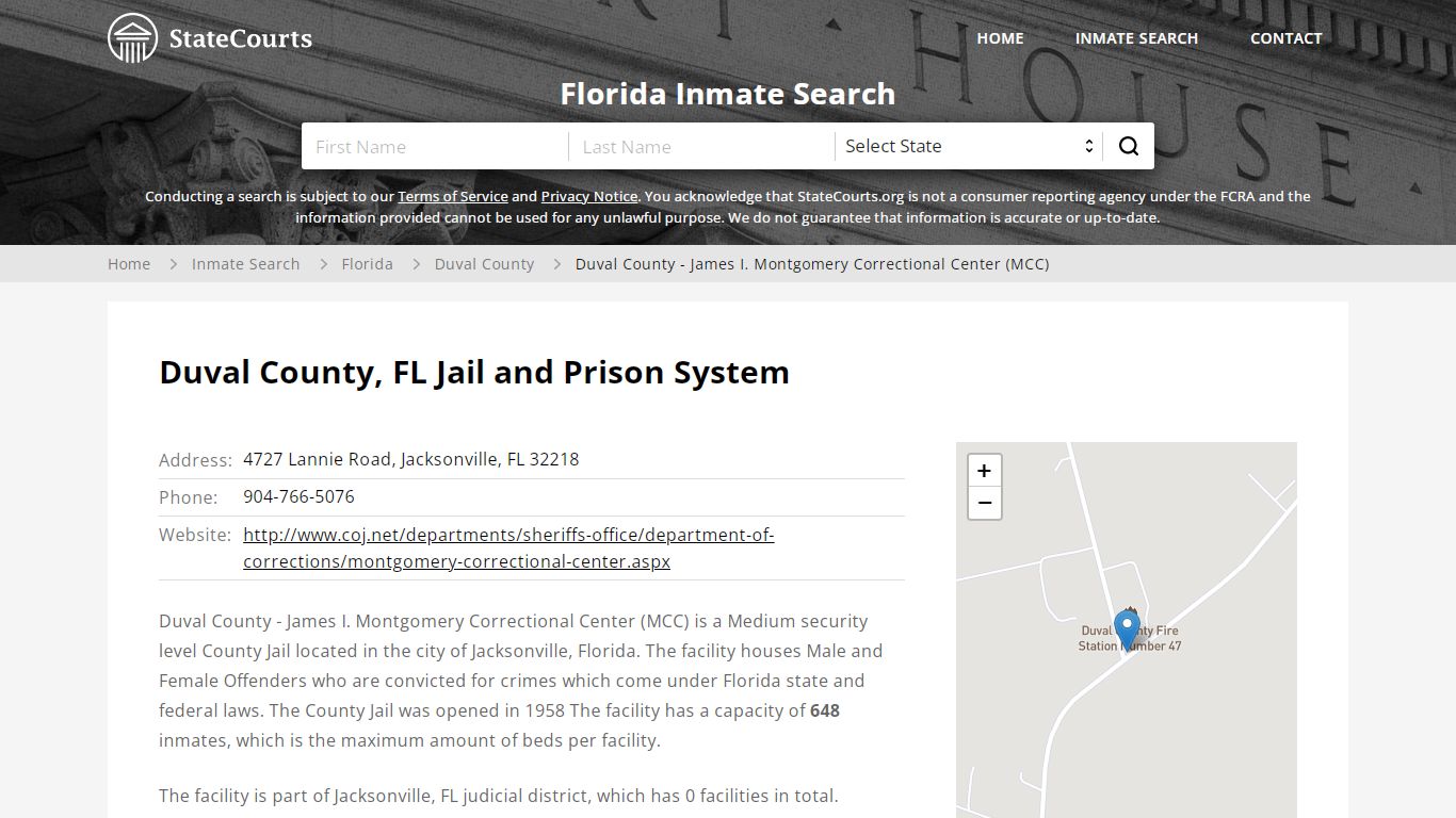 Duval County - James I. Montgomery Correctional Center ...